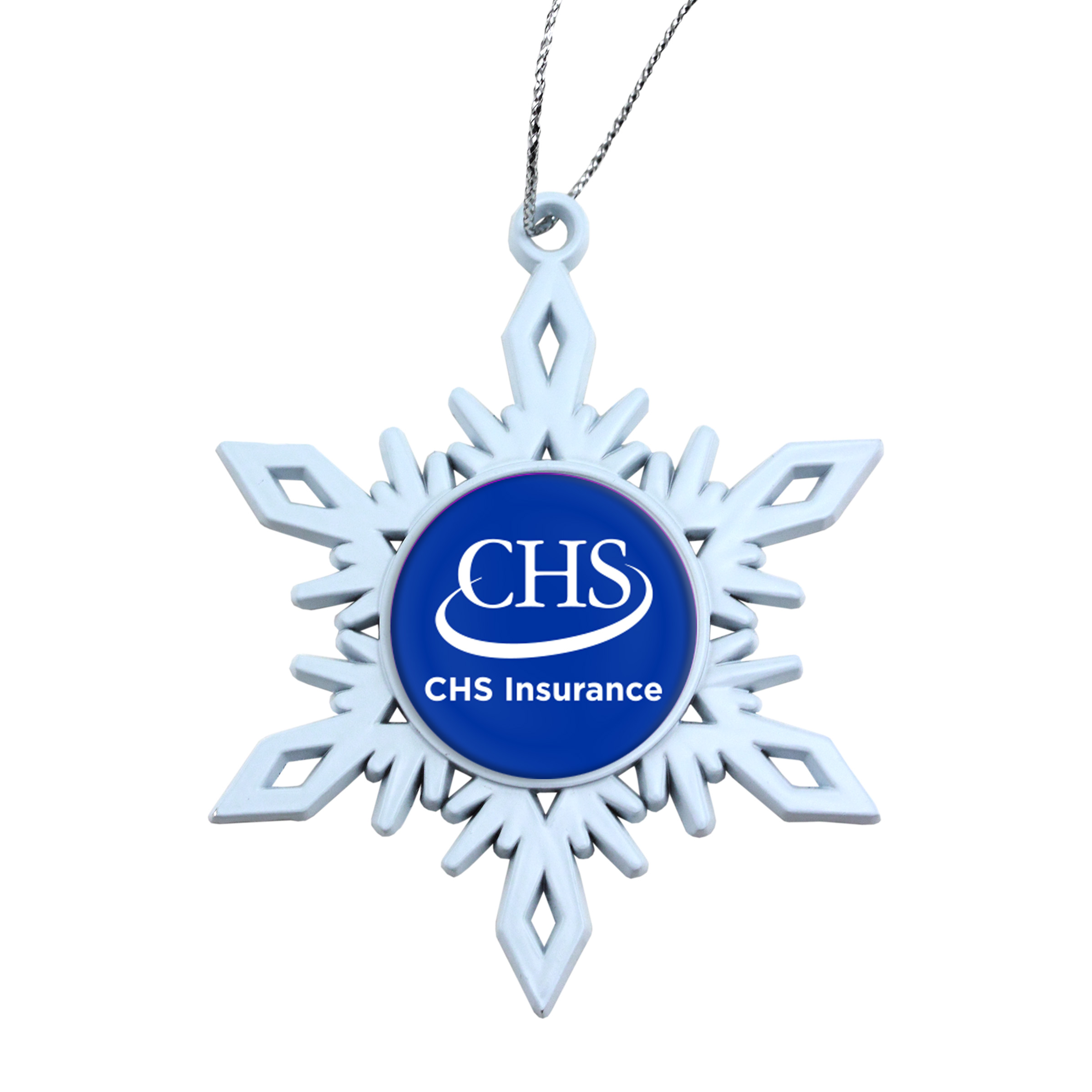 White Snowflake Holiday Ornament 8