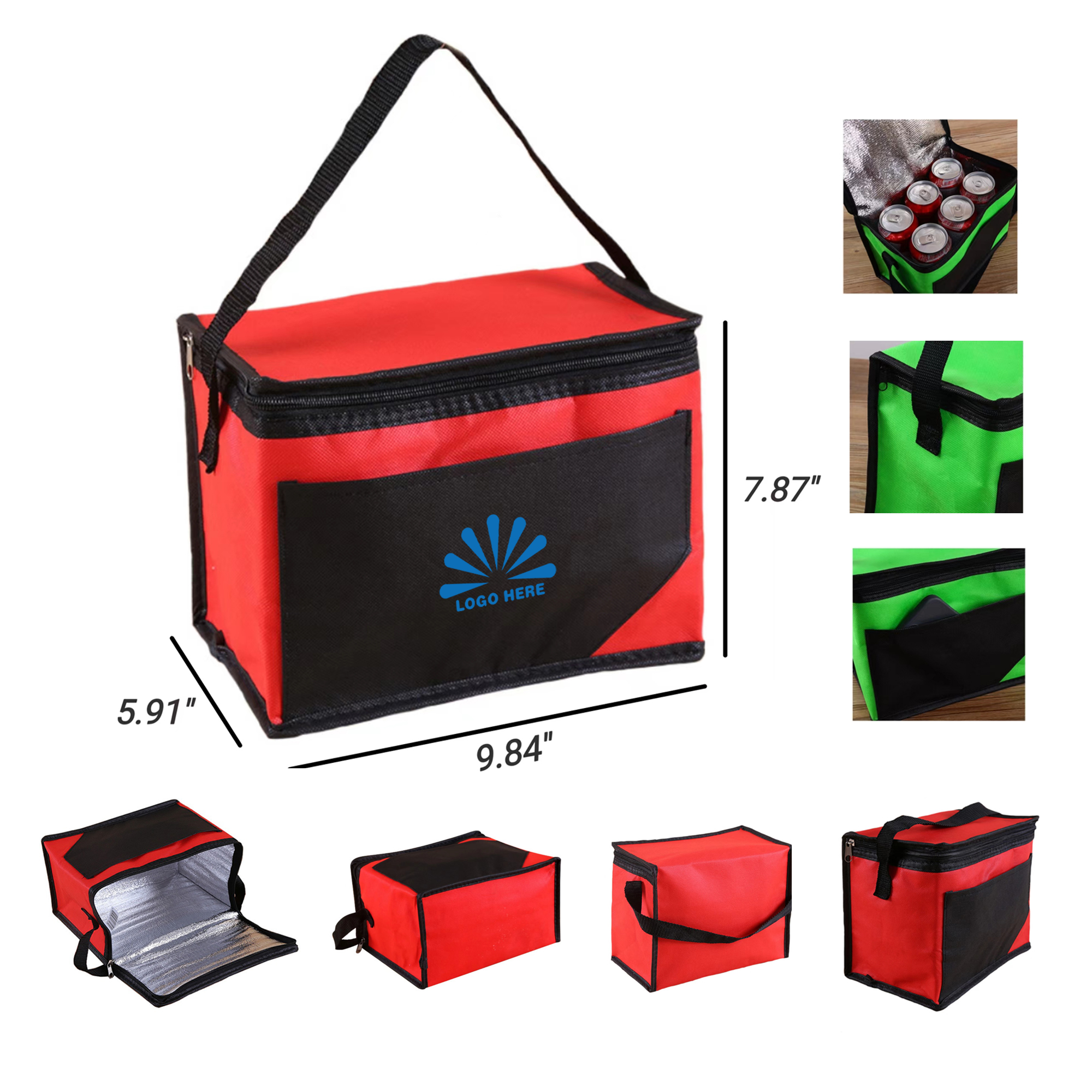 Reusable Insulated Lunch Cooler Bags Box 1
