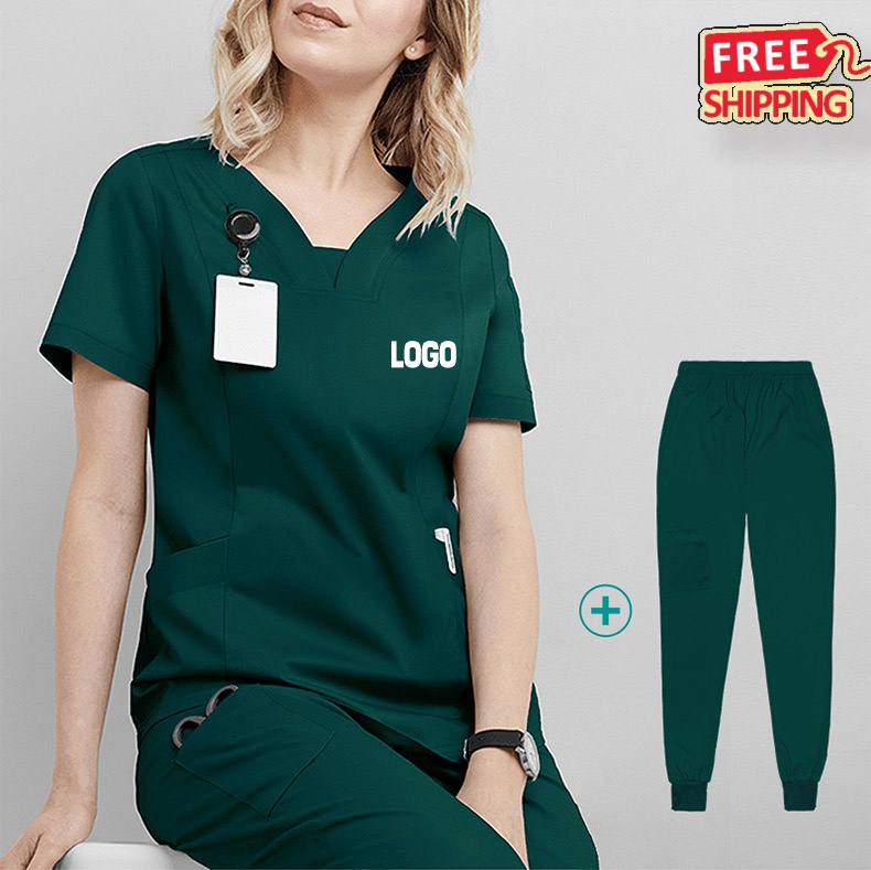 Women's Stretch Medical Scrub Set 2