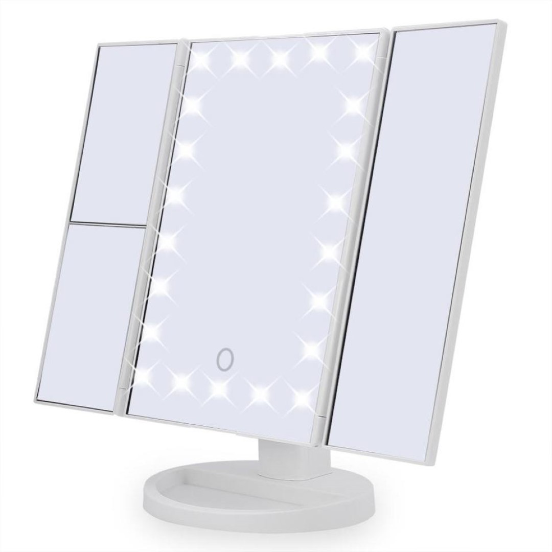 LED Tri-Fold Mirror Touch Screen 3X/2X/1X 5