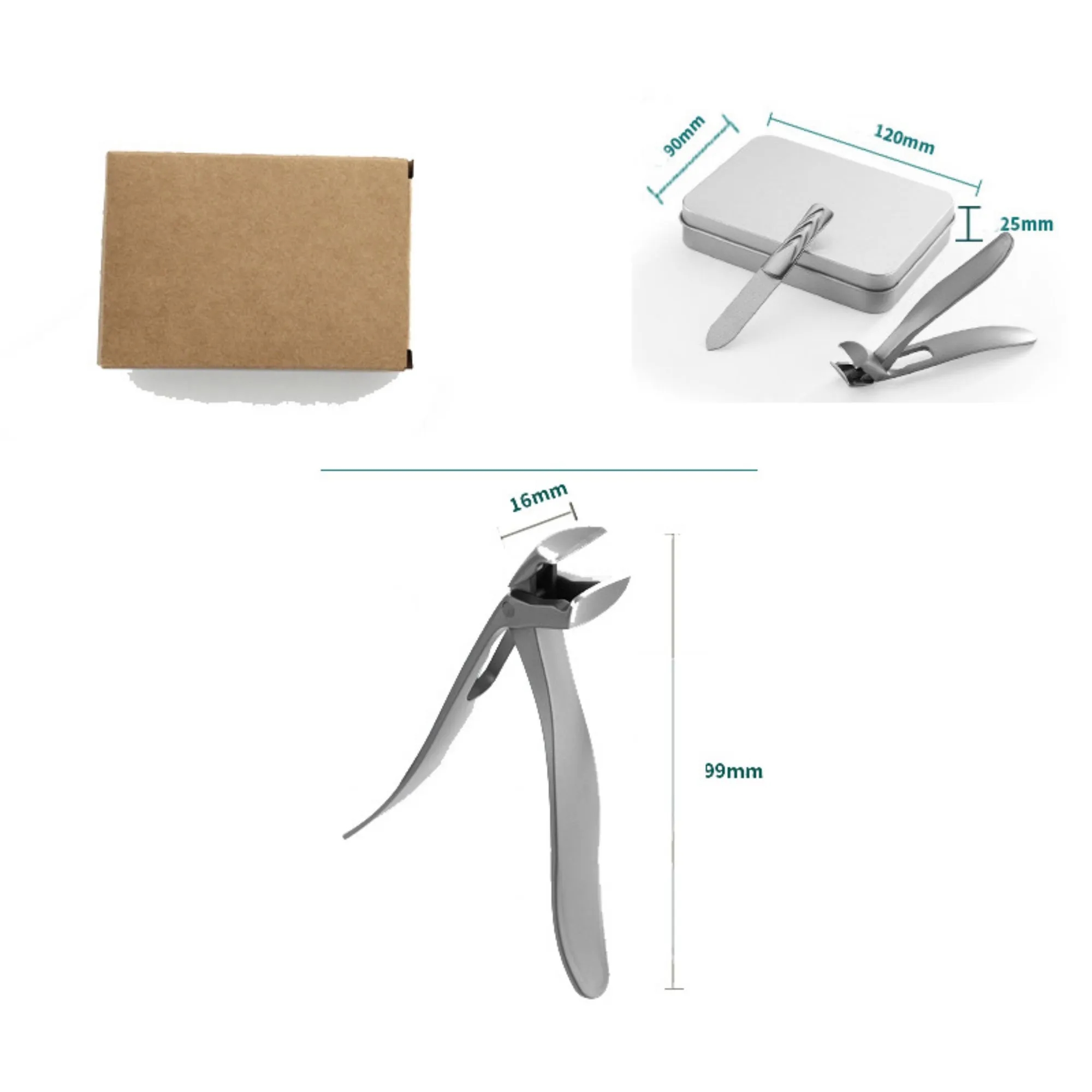 Large Angled Toenail clipper Trimmer Set 2