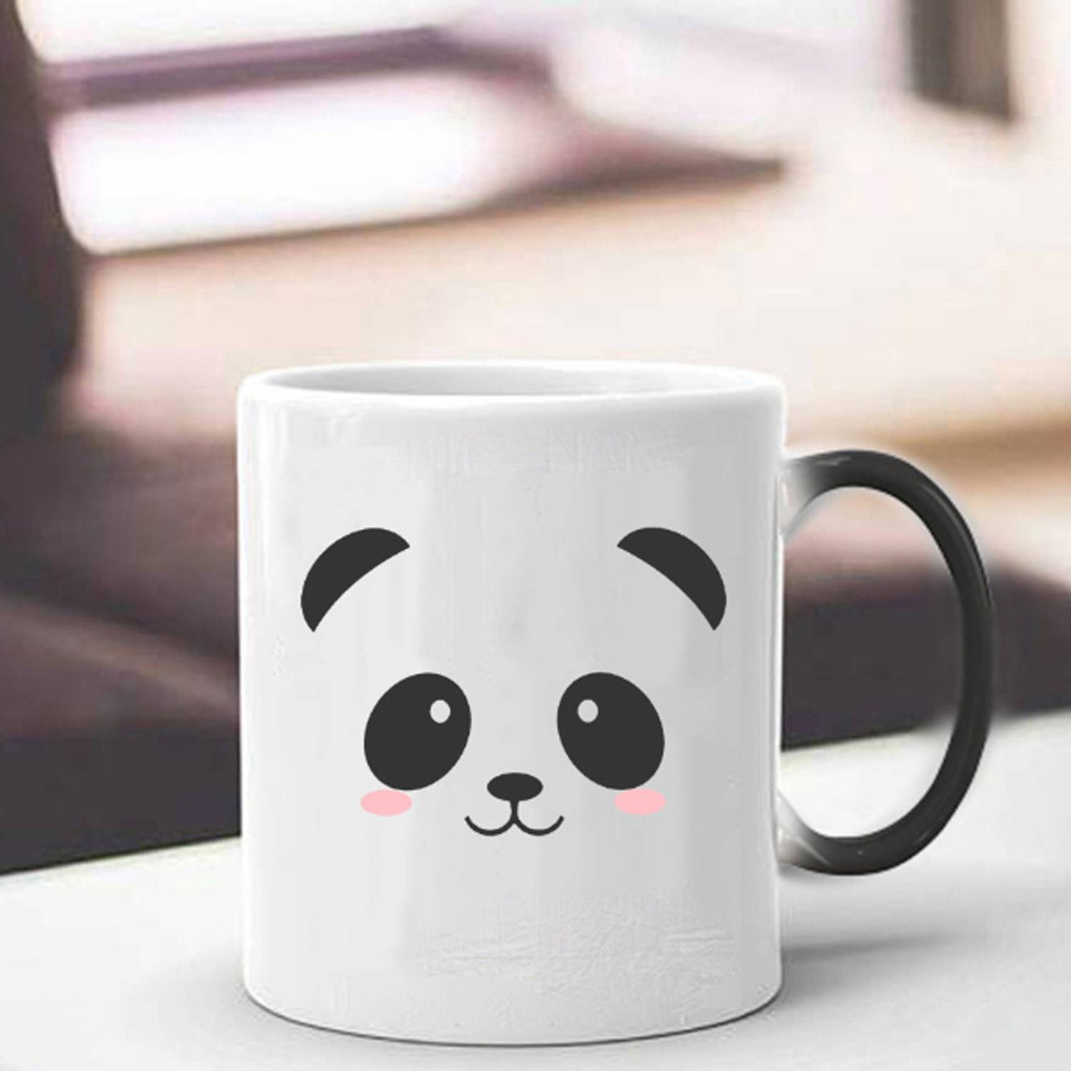 10oz Panda Color Changing Ceramic Coffee Mug 6