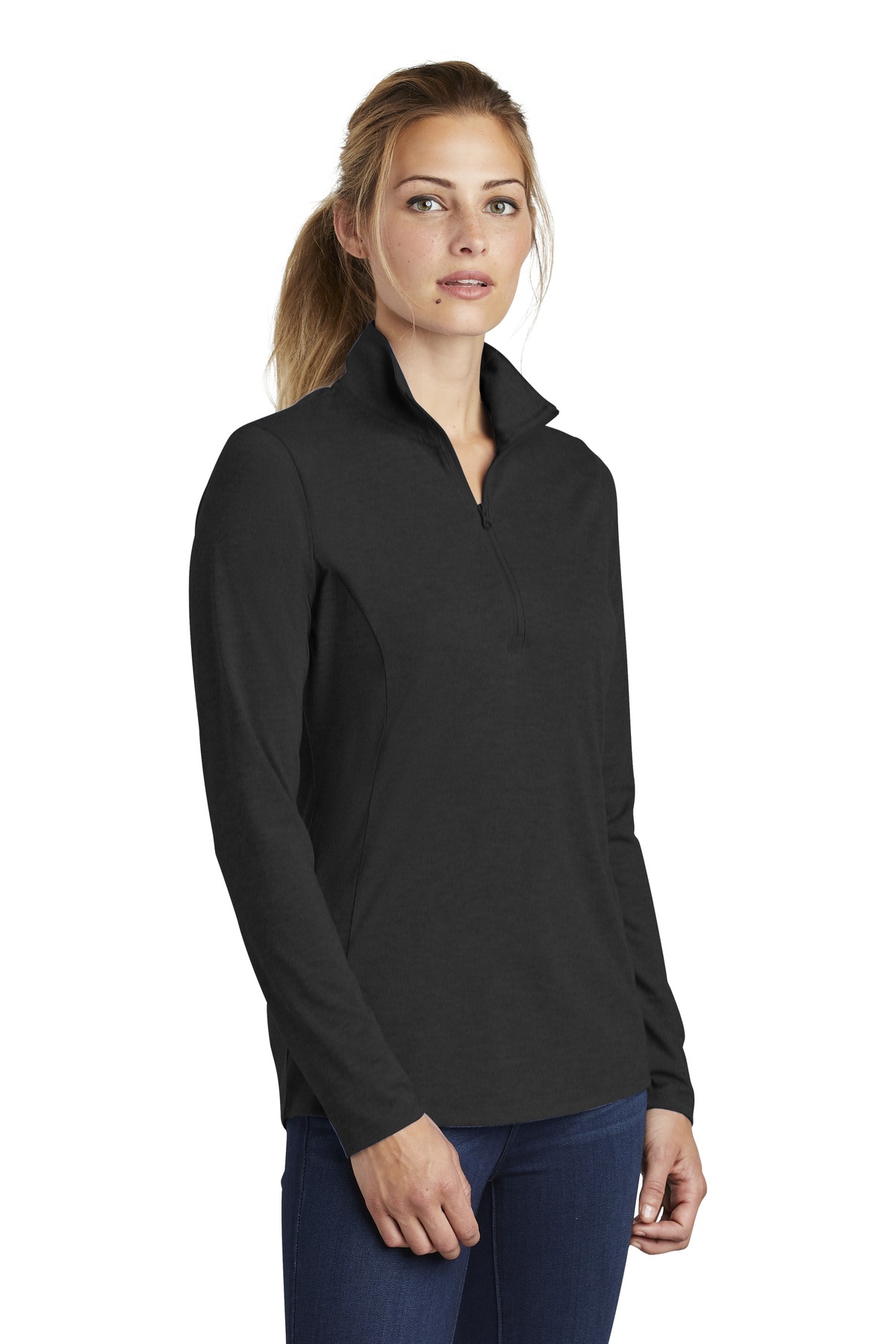 Women's PosiCharge Tri-Blend Wicking 1/4-Zip Pullover