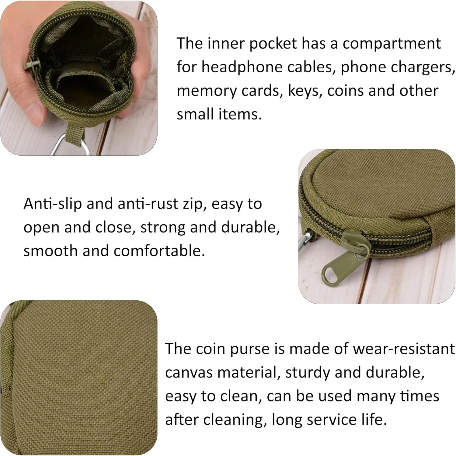Tactical Coin Purse With Keychain 1