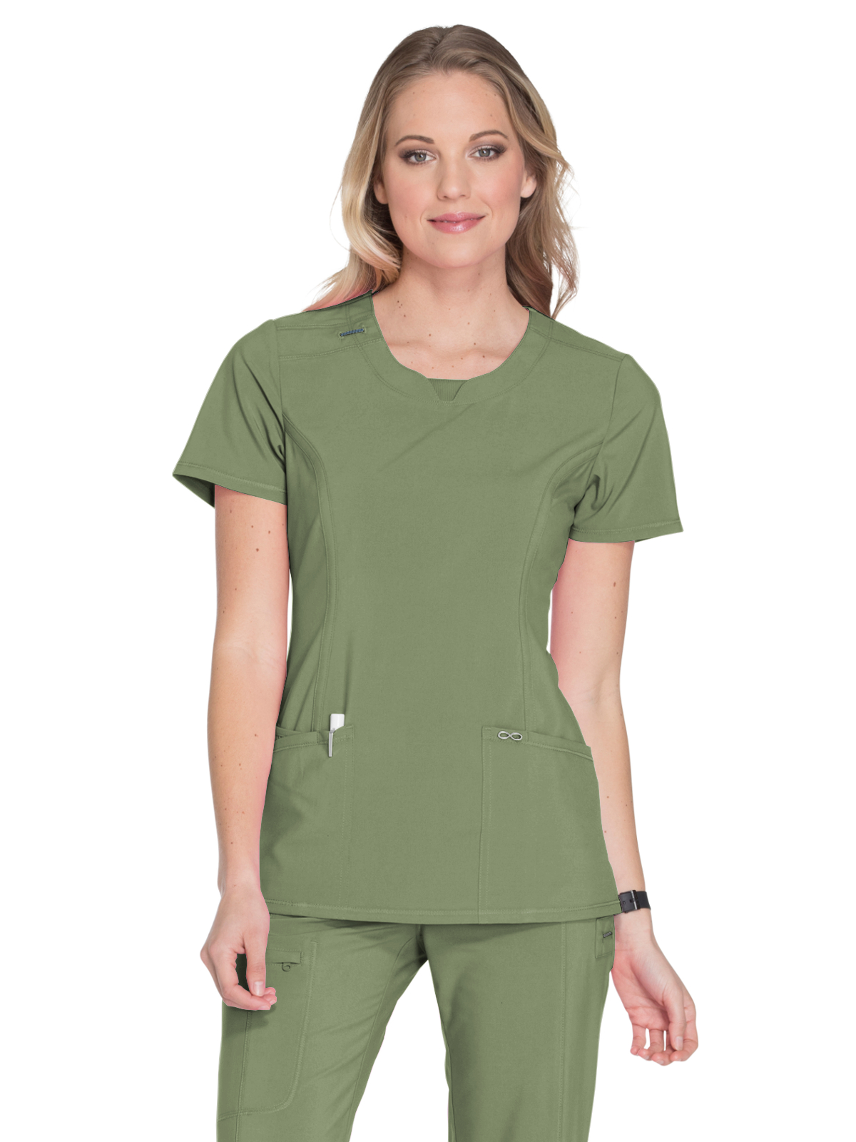 Infinity - Women's 3-Pocket Round Neck Top 32