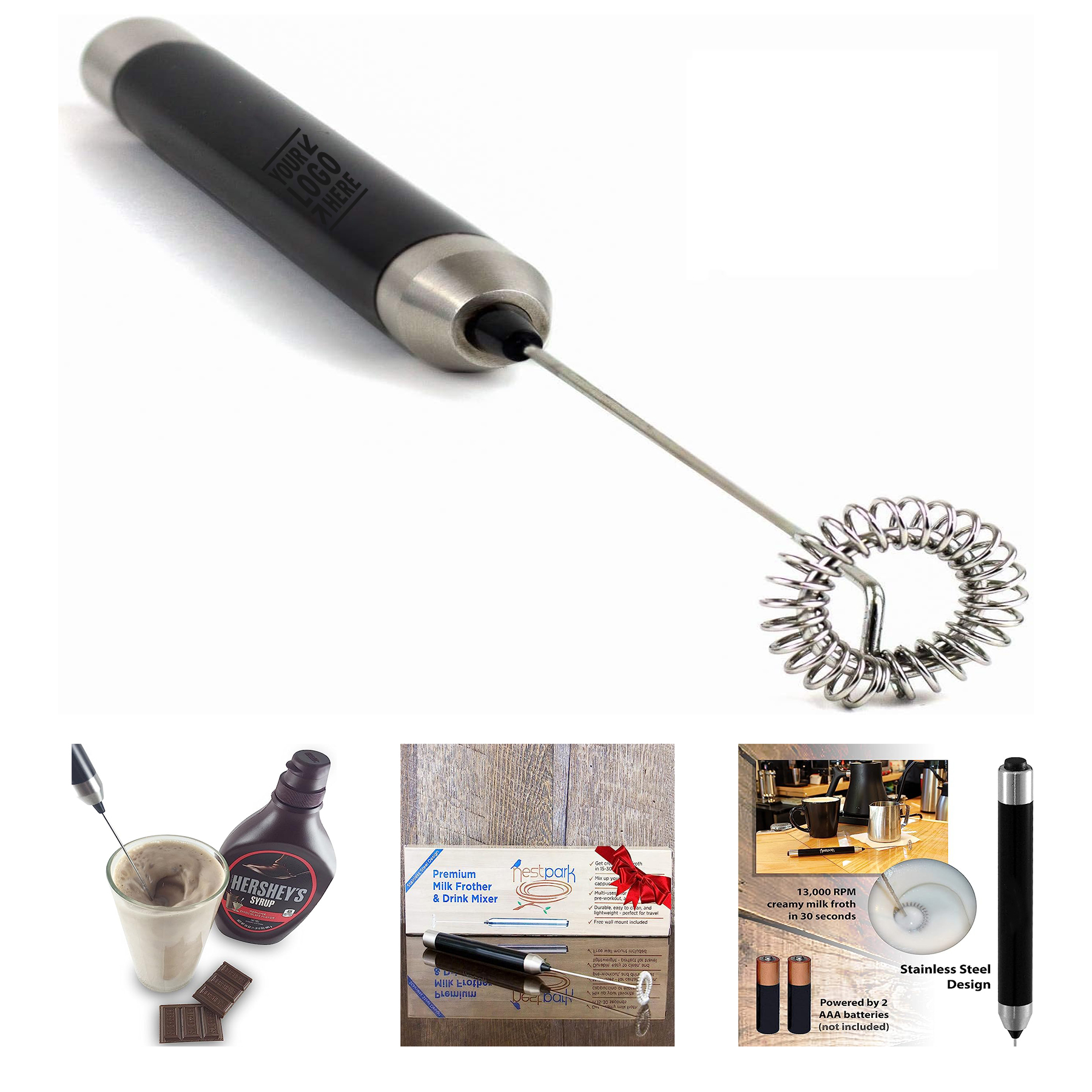 Portable Drink Mixer Small Handheld Electric Stick Blender