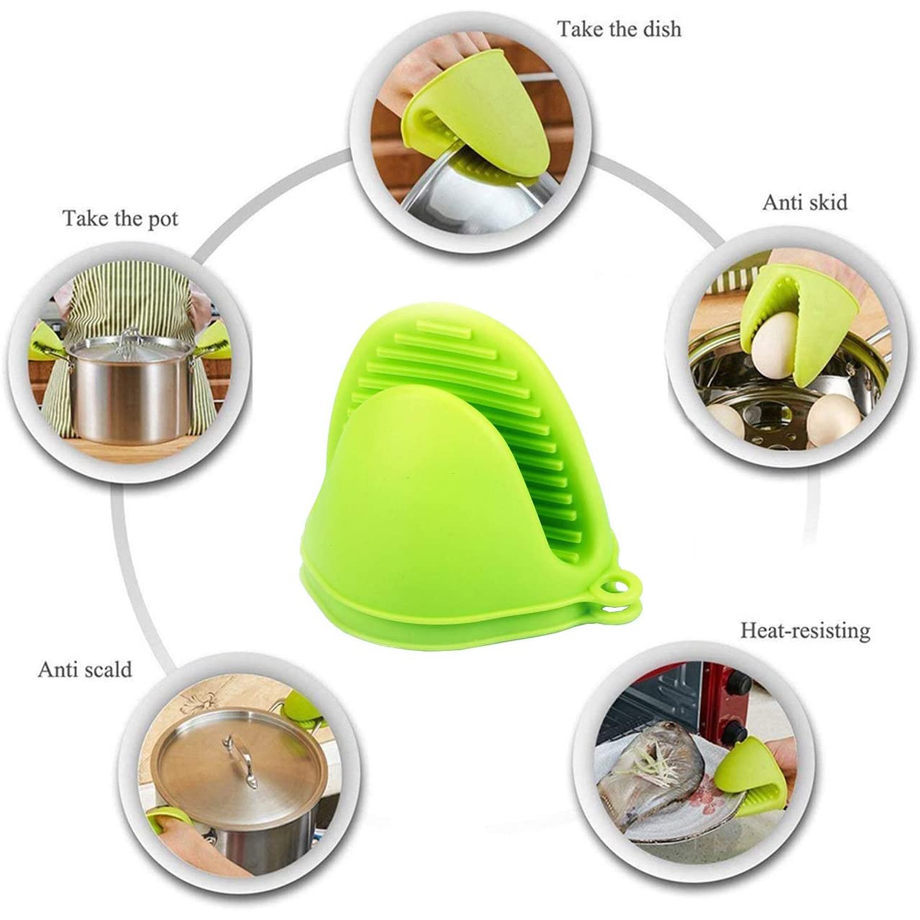 Heat Resistant Silicone Finger Clip 2