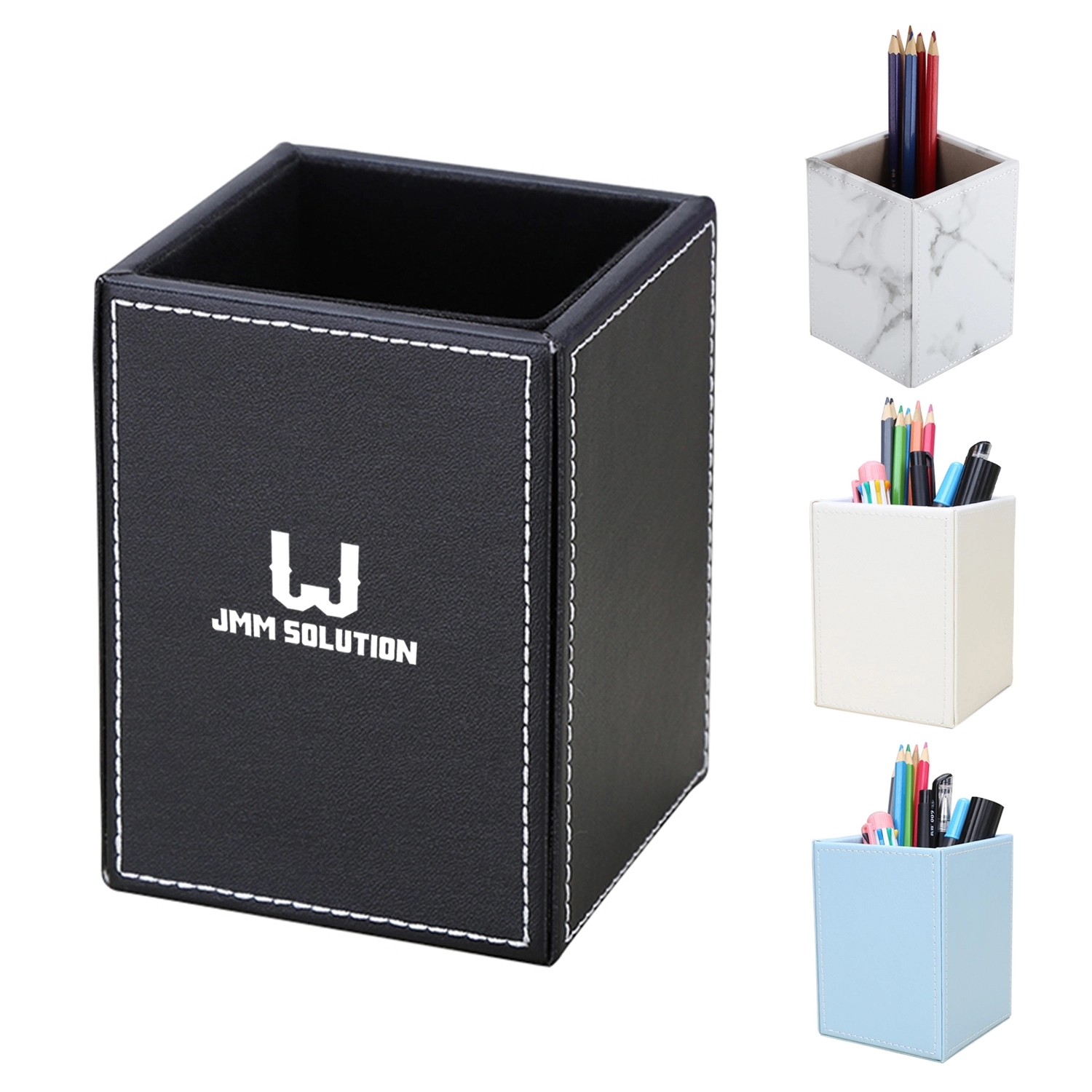 Pu Leather Pens Pencils Holder 2
