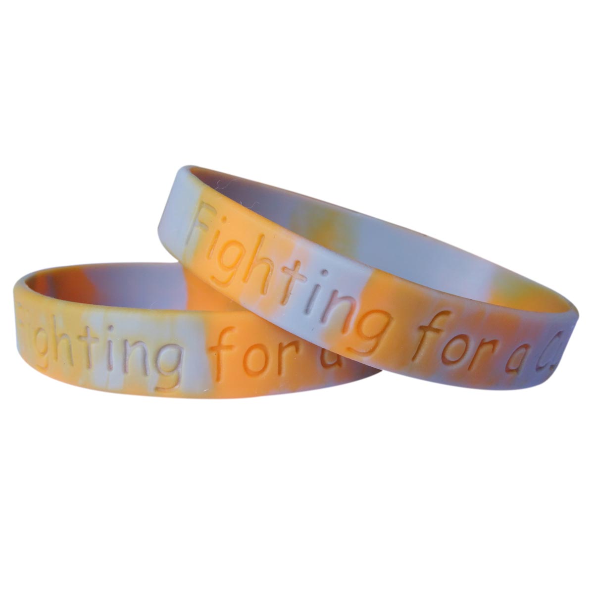 Segmented Debossed Silicone Wristbands 2