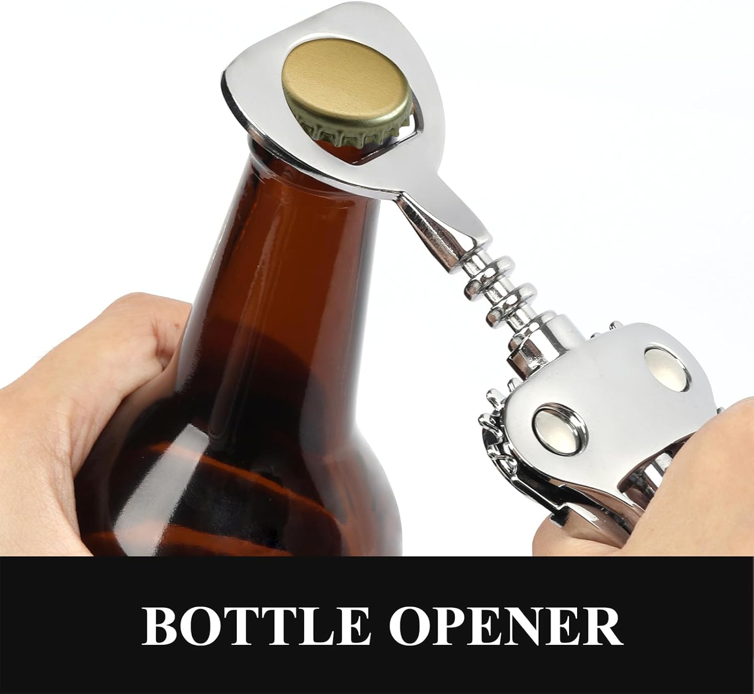 Heavy-Duty Zinc Alloy Wing Corkscrew Wine Opener 8