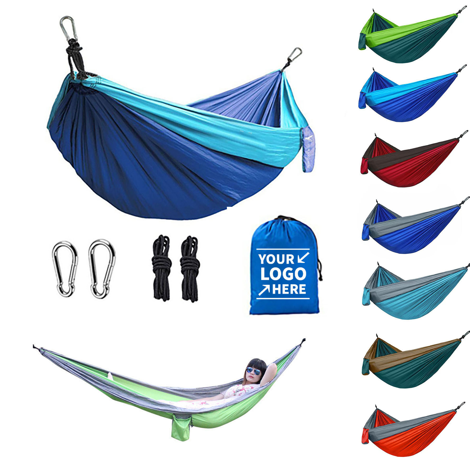 Parachute Cloth Matching Color Hammock 2