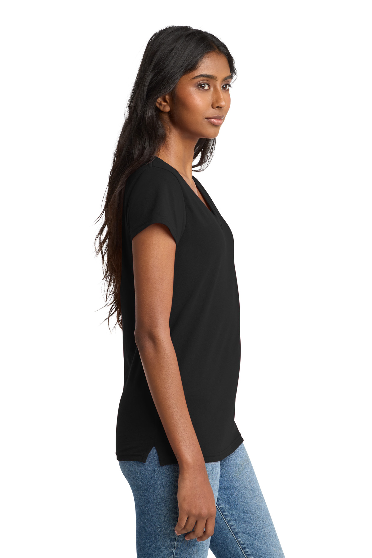 District Women's Re-Tee V-Neck DT8001 57