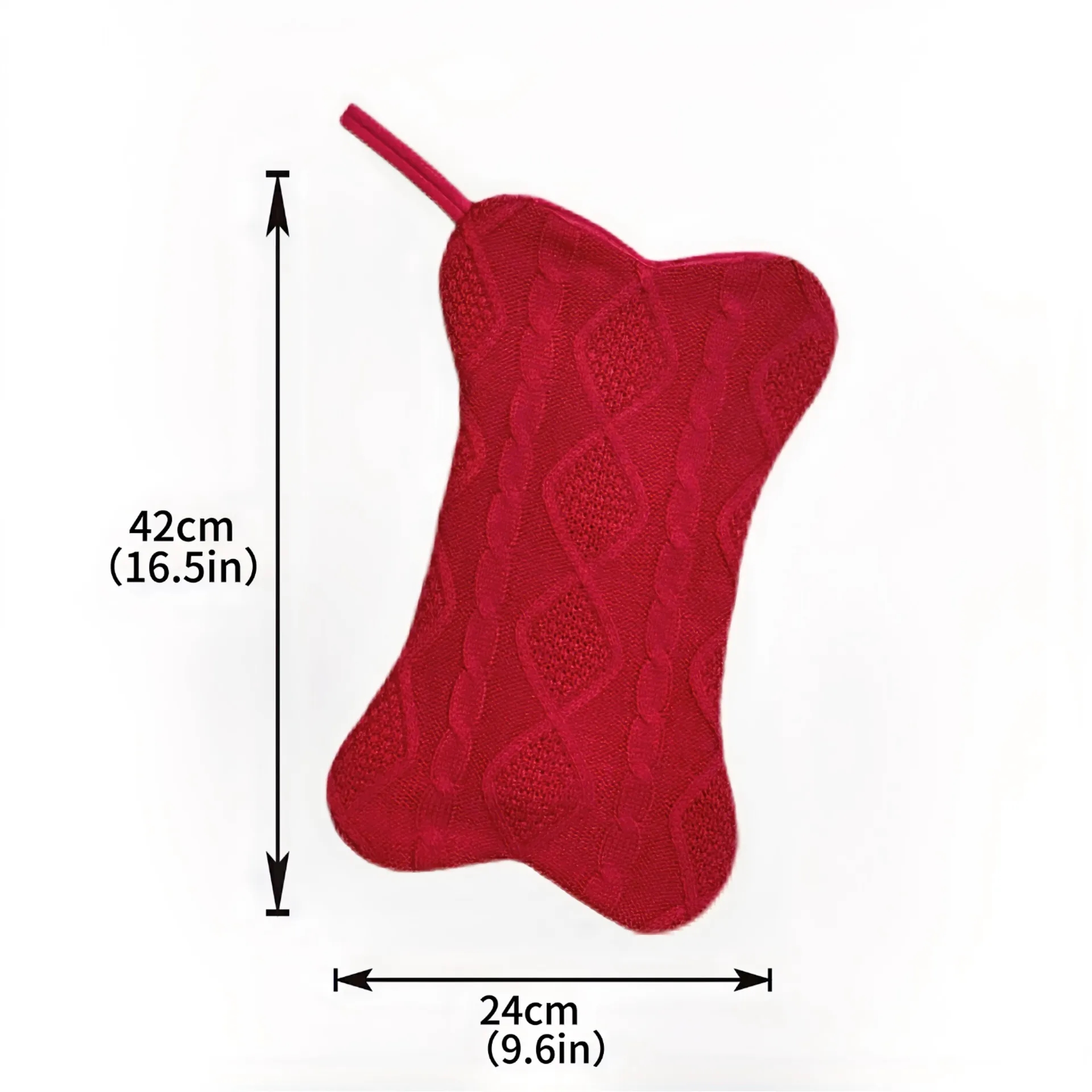 Customized Christmas Knitted Bone Christmas Socks Decoration 3