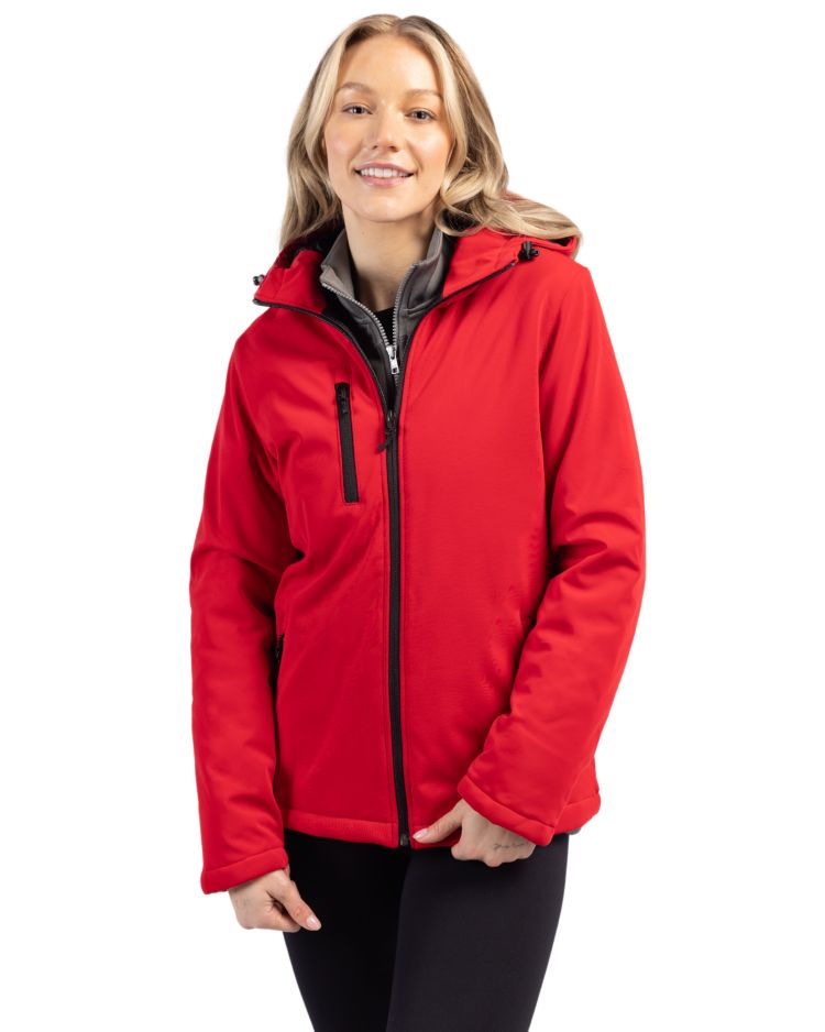 Clique Equinox Insulated Softshell Womens Full Zip Hooded Jacket 15