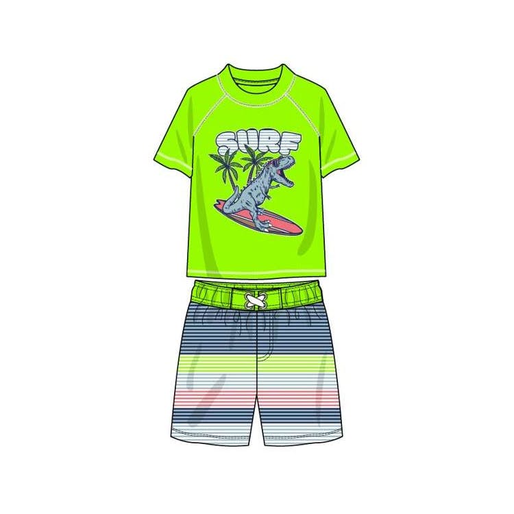 Boys Rash Guard 2pc Set Size 12-24 Month 2