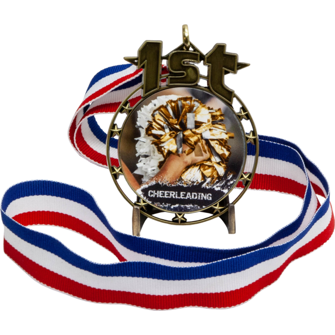 Medallion Display Stand - Brushed Silver Or Gold 2