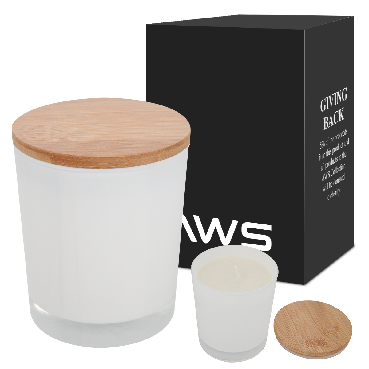 AWS Bamboo Soy Candle 1