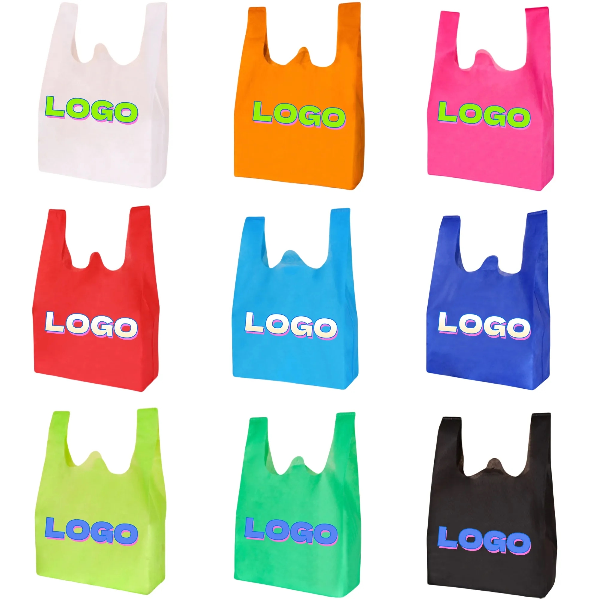 Reusable Non Woven Vest Shopping Bag 1