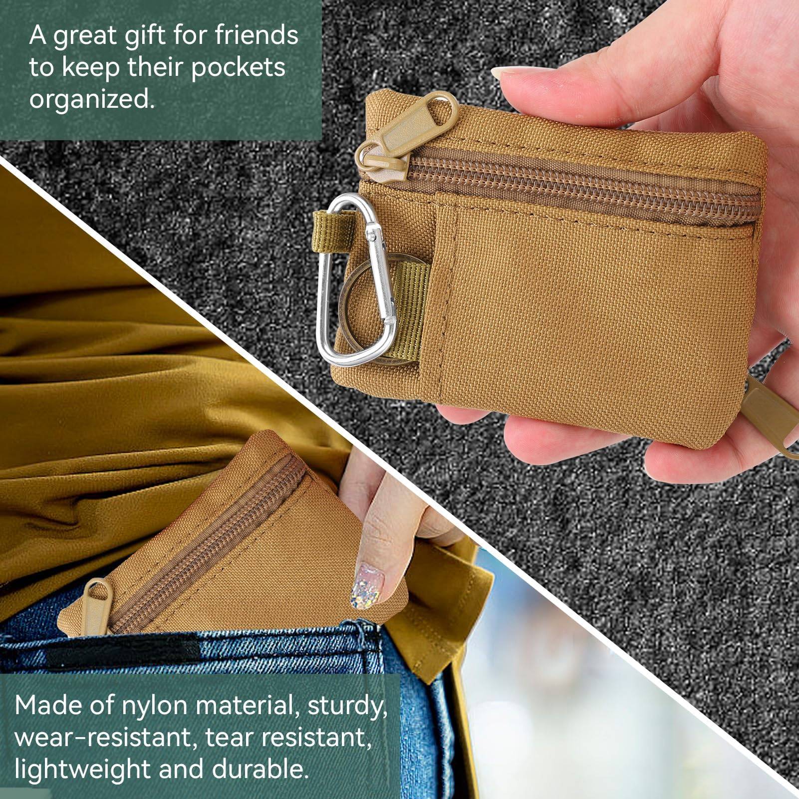 Mini Size EDC Utility Pouch Bag Waist Pack w/ Carabiner 2