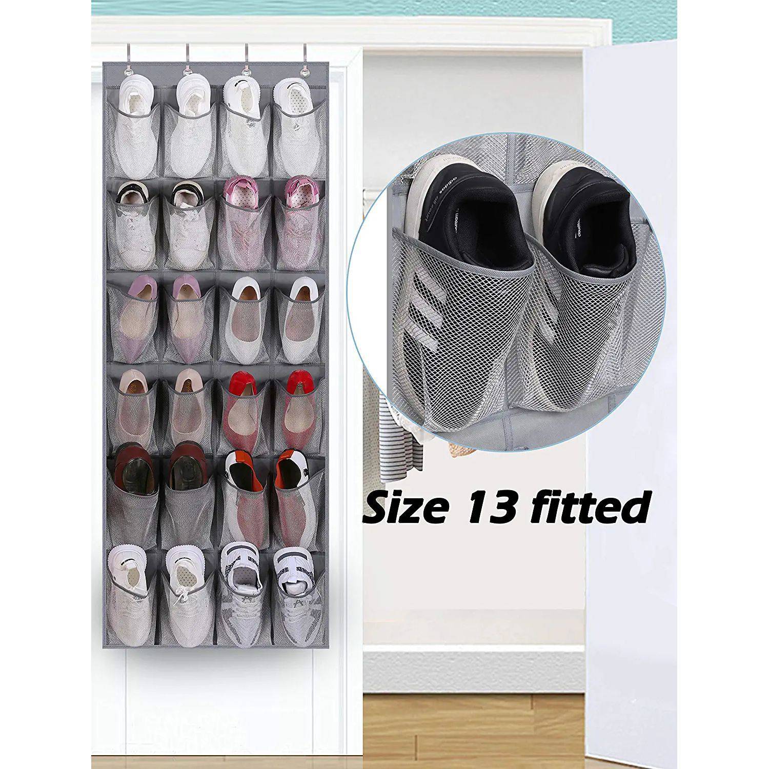 24 grid non-woven fabric door hanging storage mesh bag 5