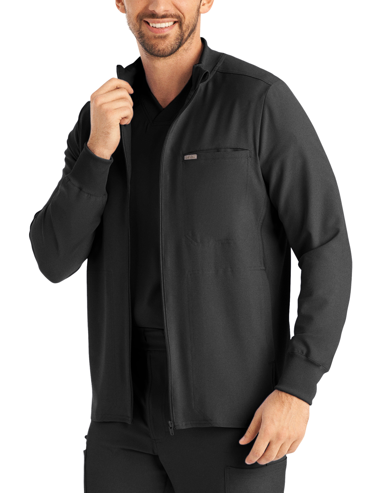 Landau - Forward - Men's Three-Pocket Mock-Neck Zip-Front Jacket 23