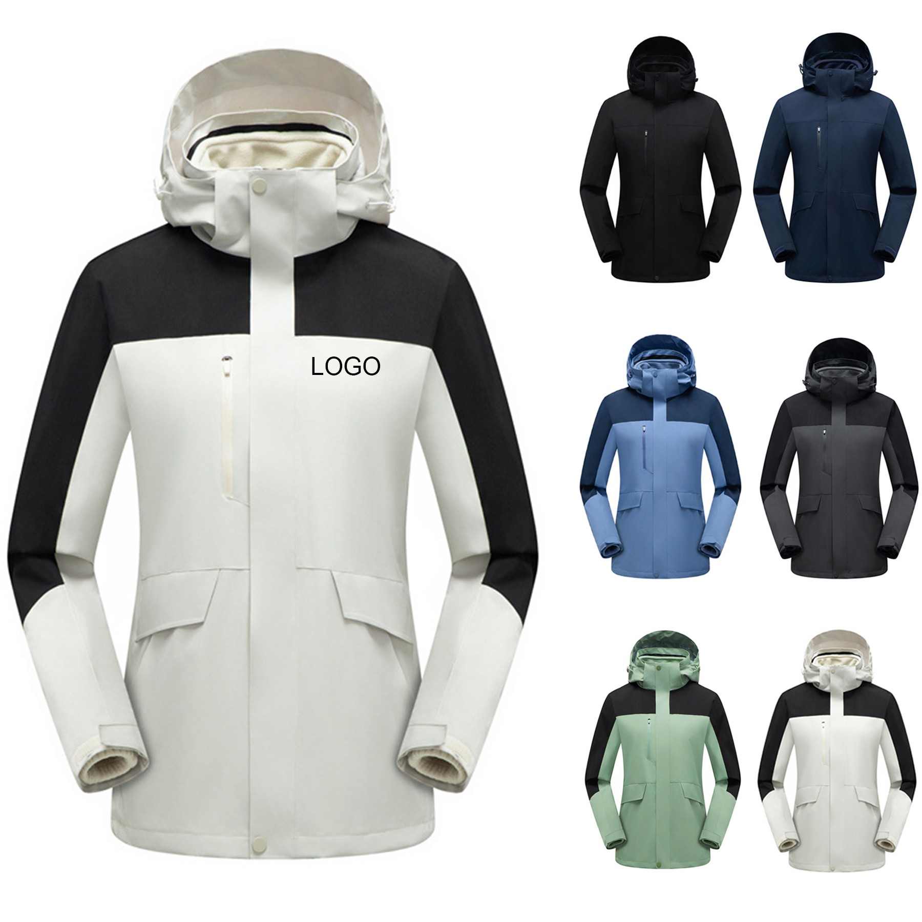 2 Piece Winter Waterproof Hooded Jacket 3