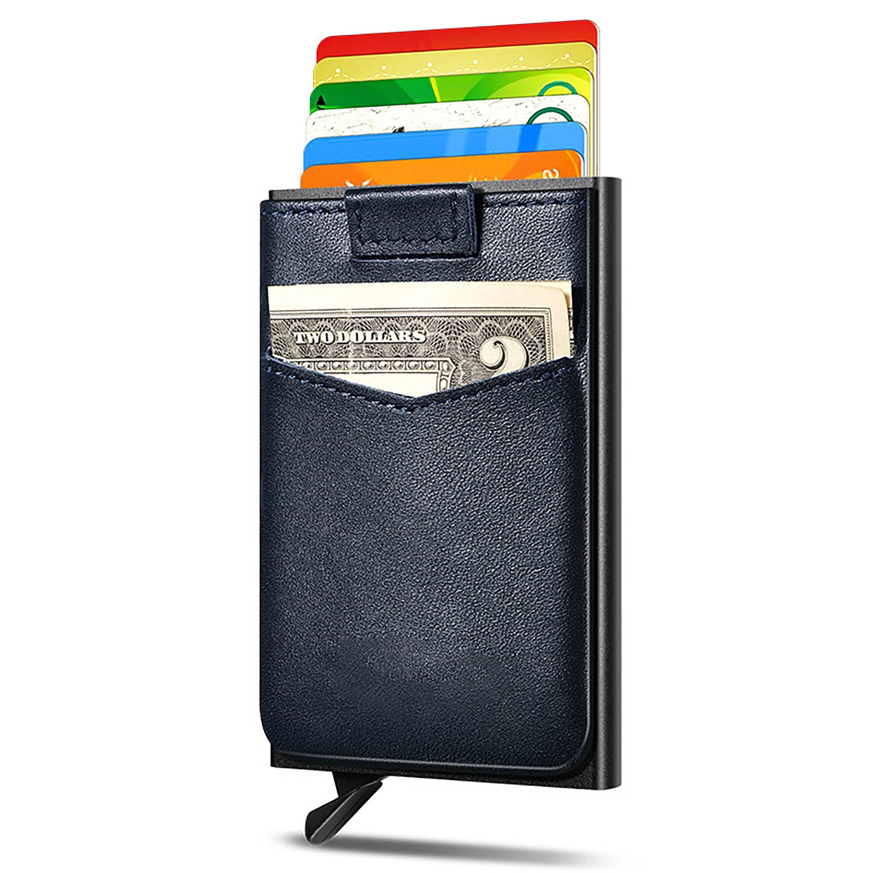 Leather Lining Rfid Blocking Credit Card Holder 4