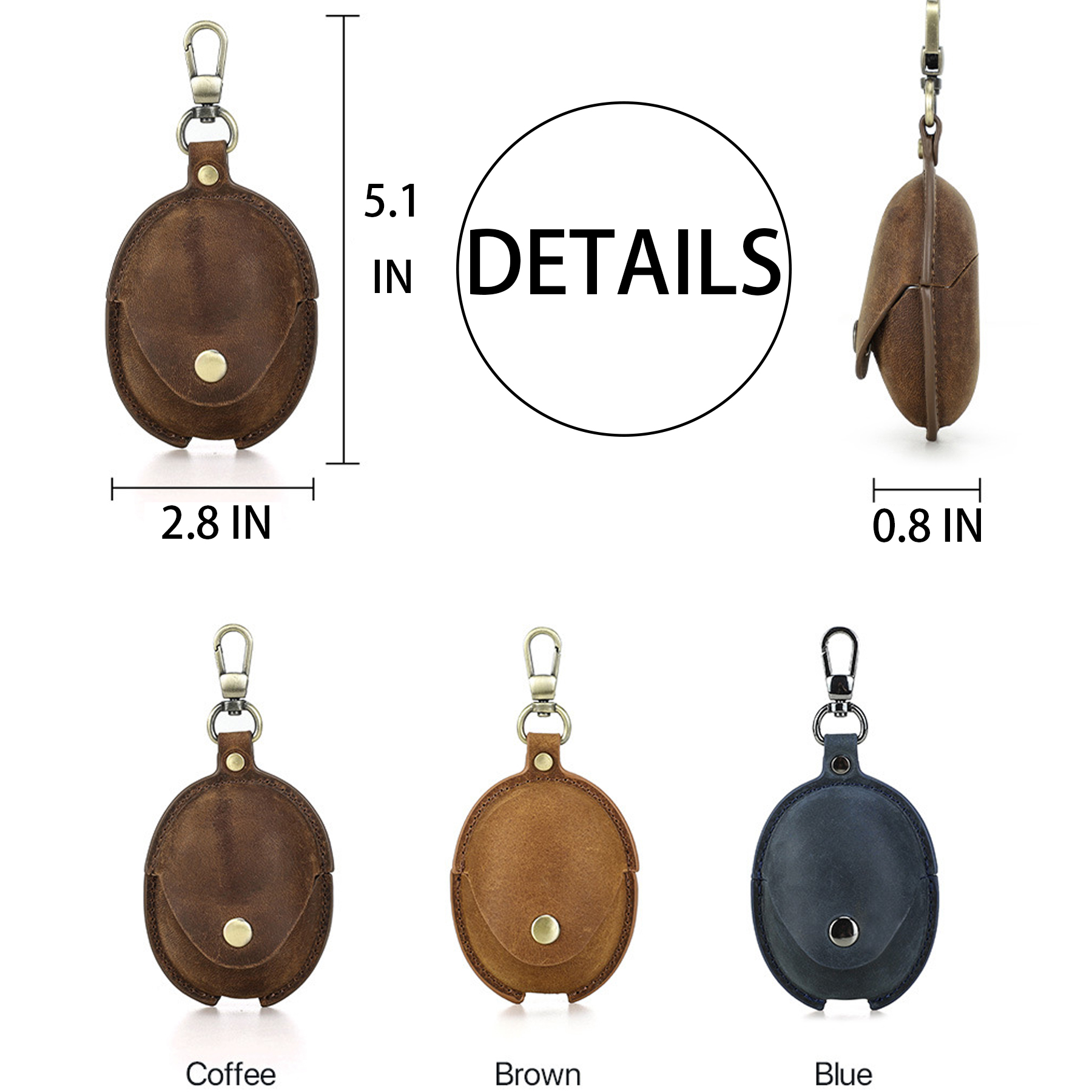 Genuine Leather headset drop protection case 3