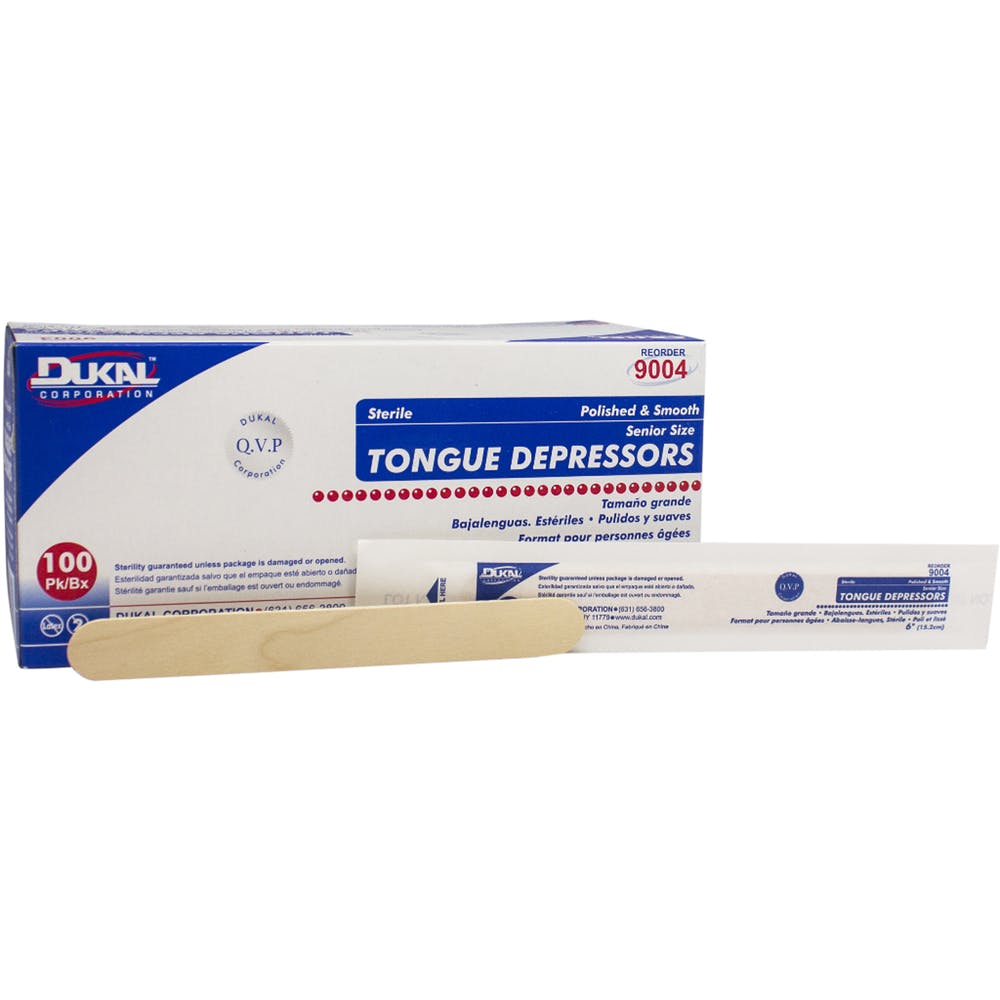 Sterile Tongue Depressors - 6" Polished 100 Pack