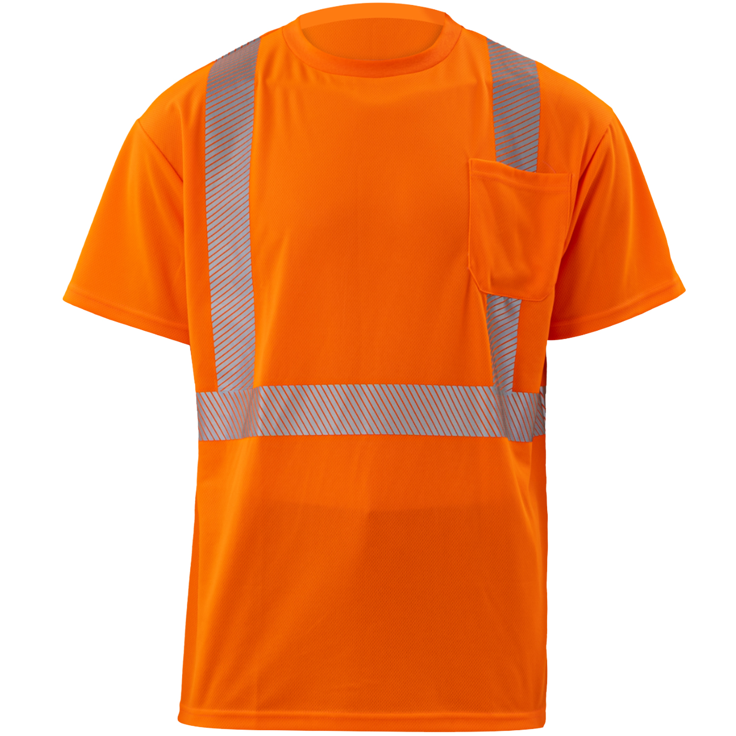 3.8 oz. Polyester Class 2 Segmented Tape Safety T-Shirt with Pocket 3