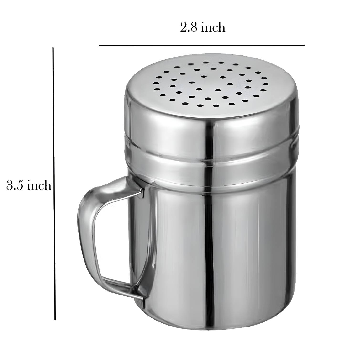 Kitchen Stainless Steel Spice Pepper Shaker 6