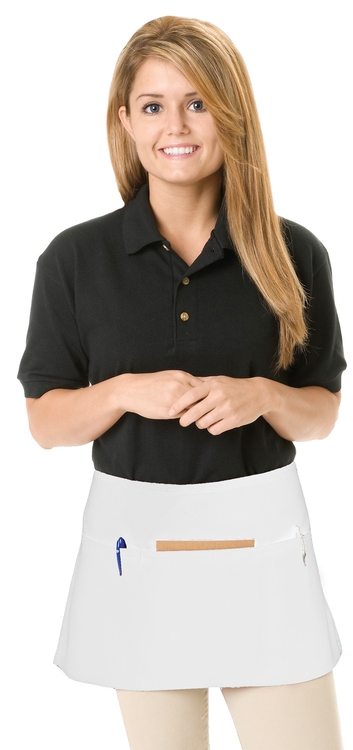 Value Waist 3 Pocket Apron, Blank - White, Natural 3