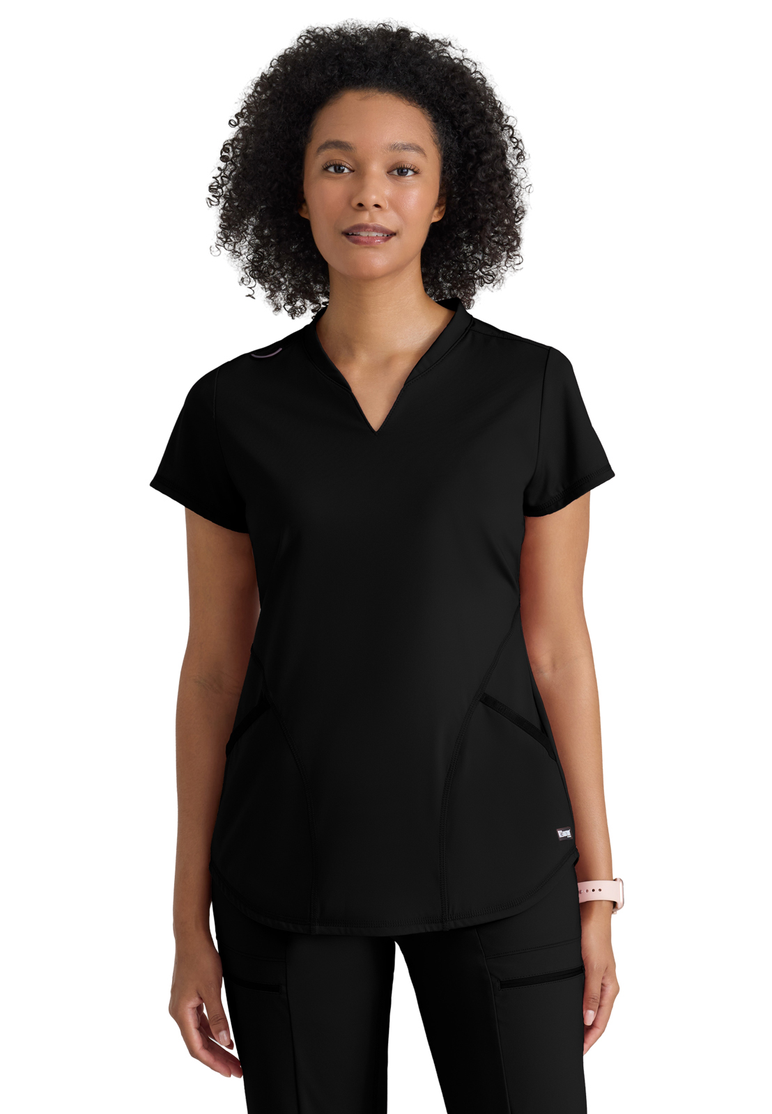 Grey's Anatomy Knit Stretch - Women's Two-Pocket V-Neck Define Scrub Top 19