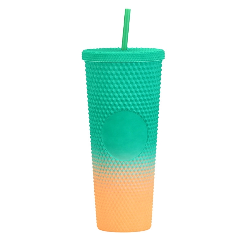 Custom 24 oz Matte Plastic Studded Tumbler Cup 5
