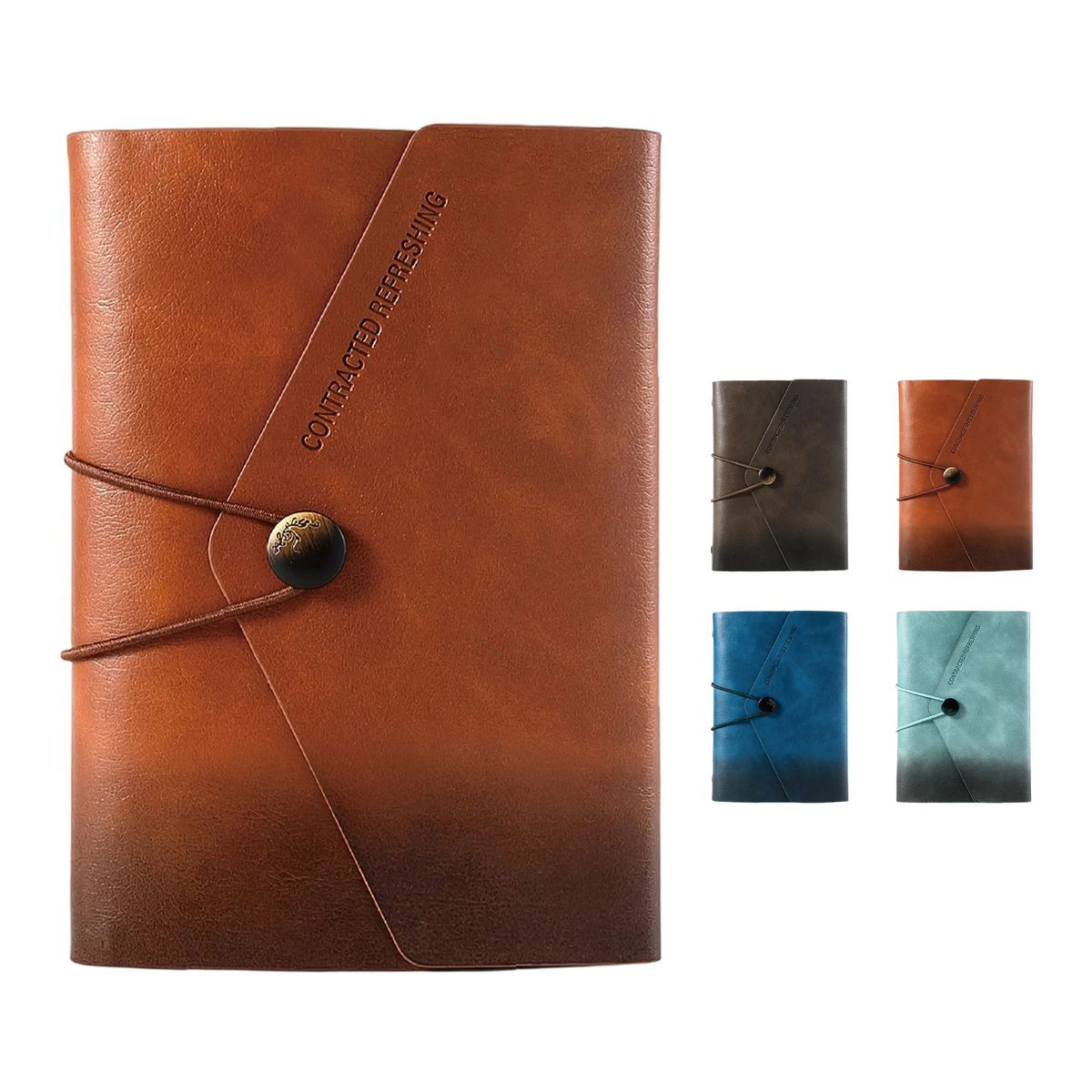 Durable PU Leather Notebook with Gradient Color Design 3
