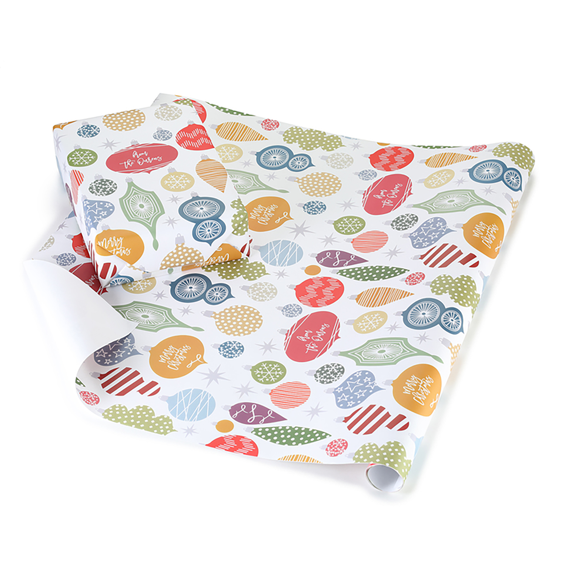 Retro Ornaments Personalized Wrapping Paper Roll 3