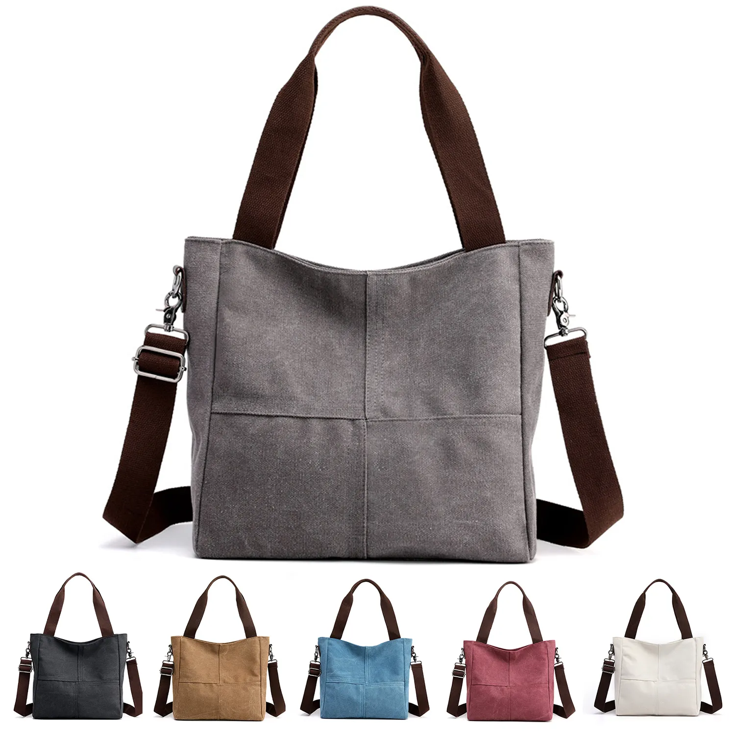 Small Canvas Travel Tote BagTravel, custom tote bag with logo imprint 6