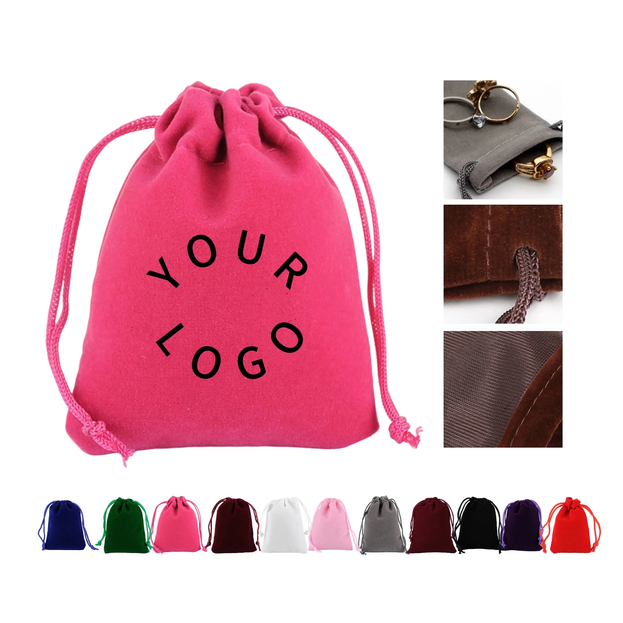 Luxe Flocking Jewelry Pouch 2