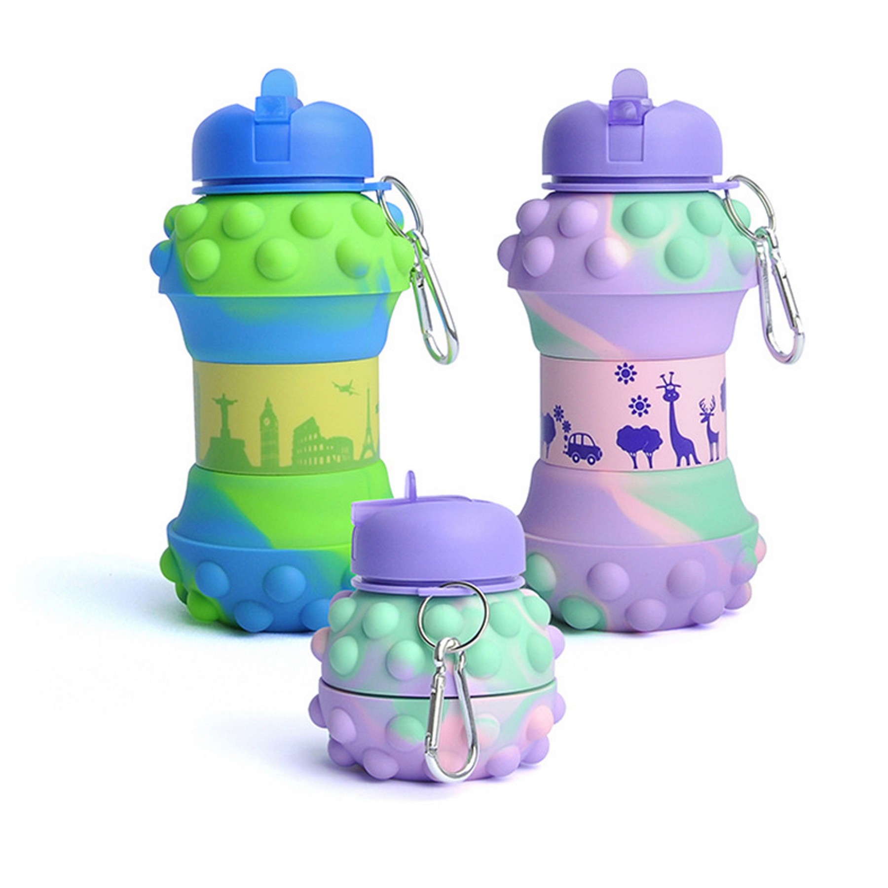 20oz Collapsible Kids Water Bottles 2