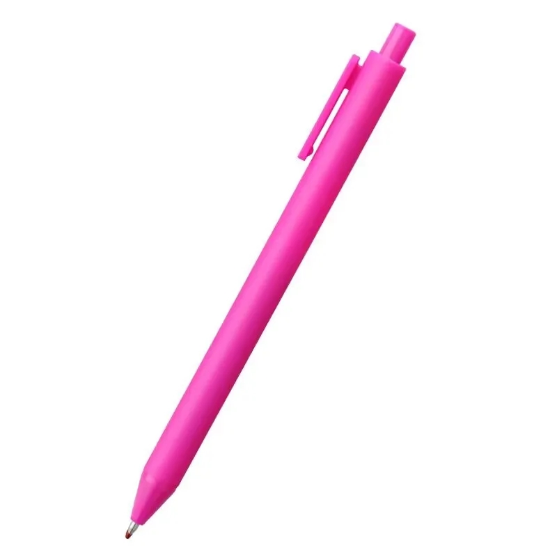 Solid Trim Click Stick Ballpoint Pen with Pocket Clip 7