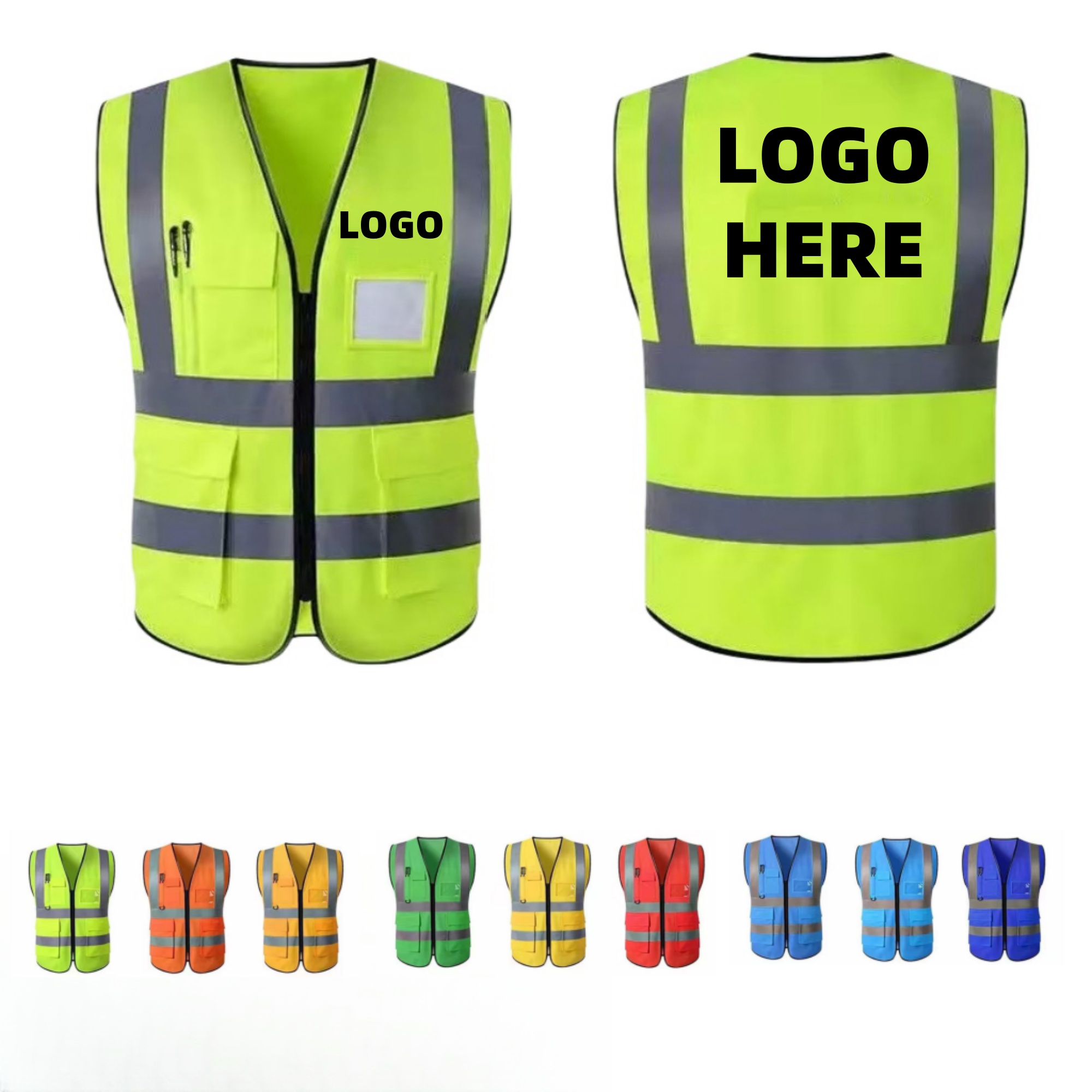 High Visibility Safety Reflective Vest With Pocket 2