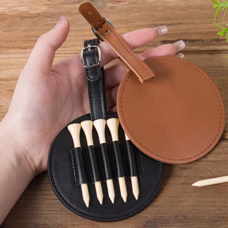 PU Leather Golf Tee Holder 1