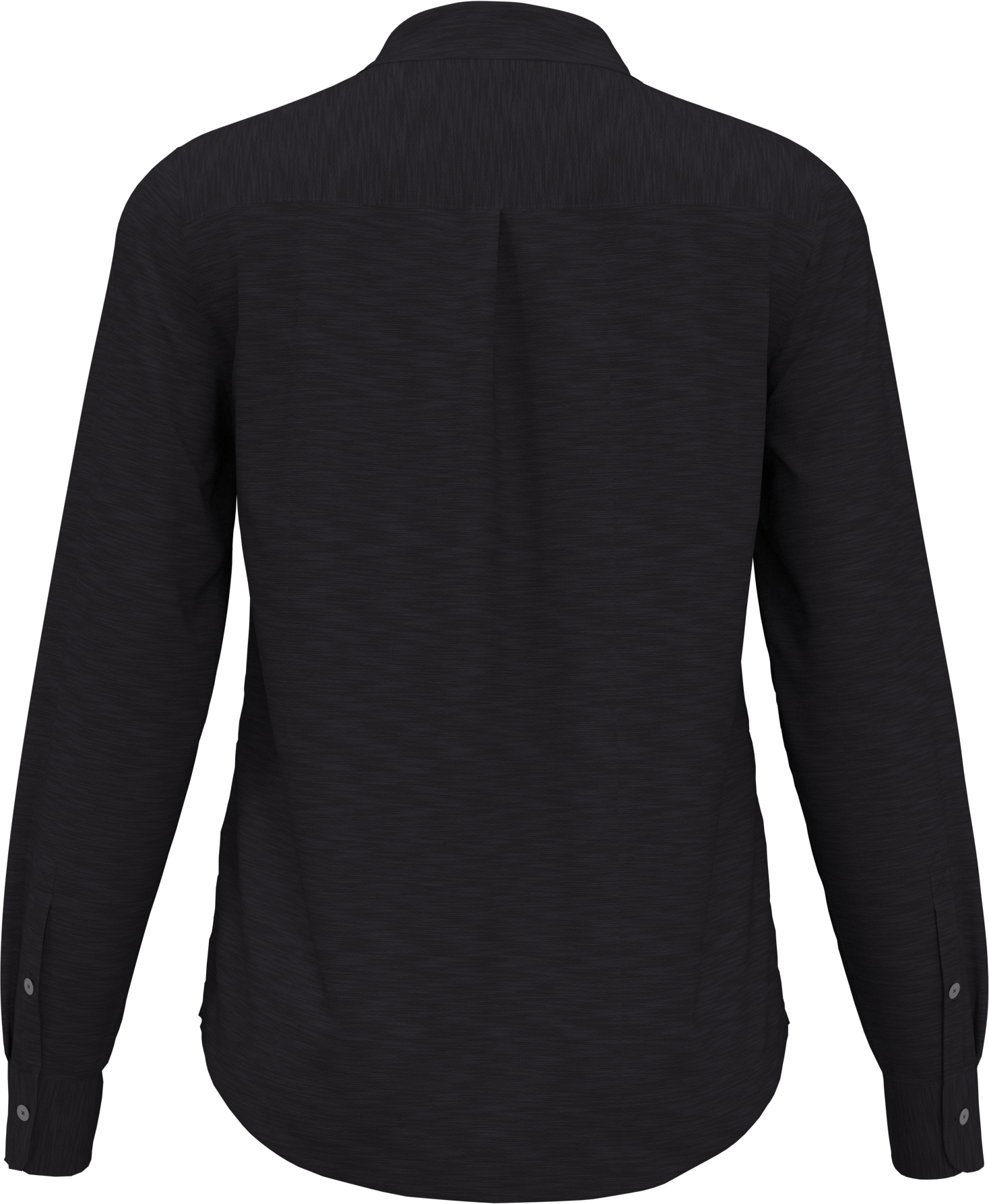 Heather Woven Long Sleeve Button Down Shirt 3