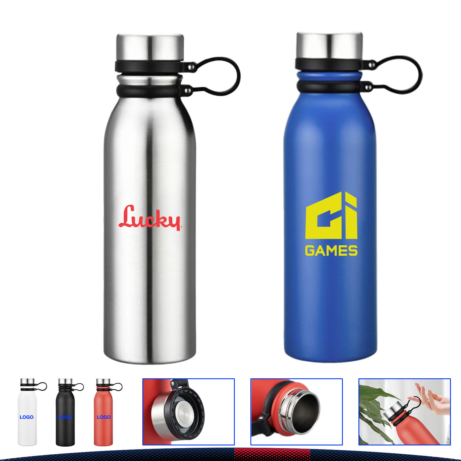 20 OZ. Kipcot Stainless Steel Water Bottle 3