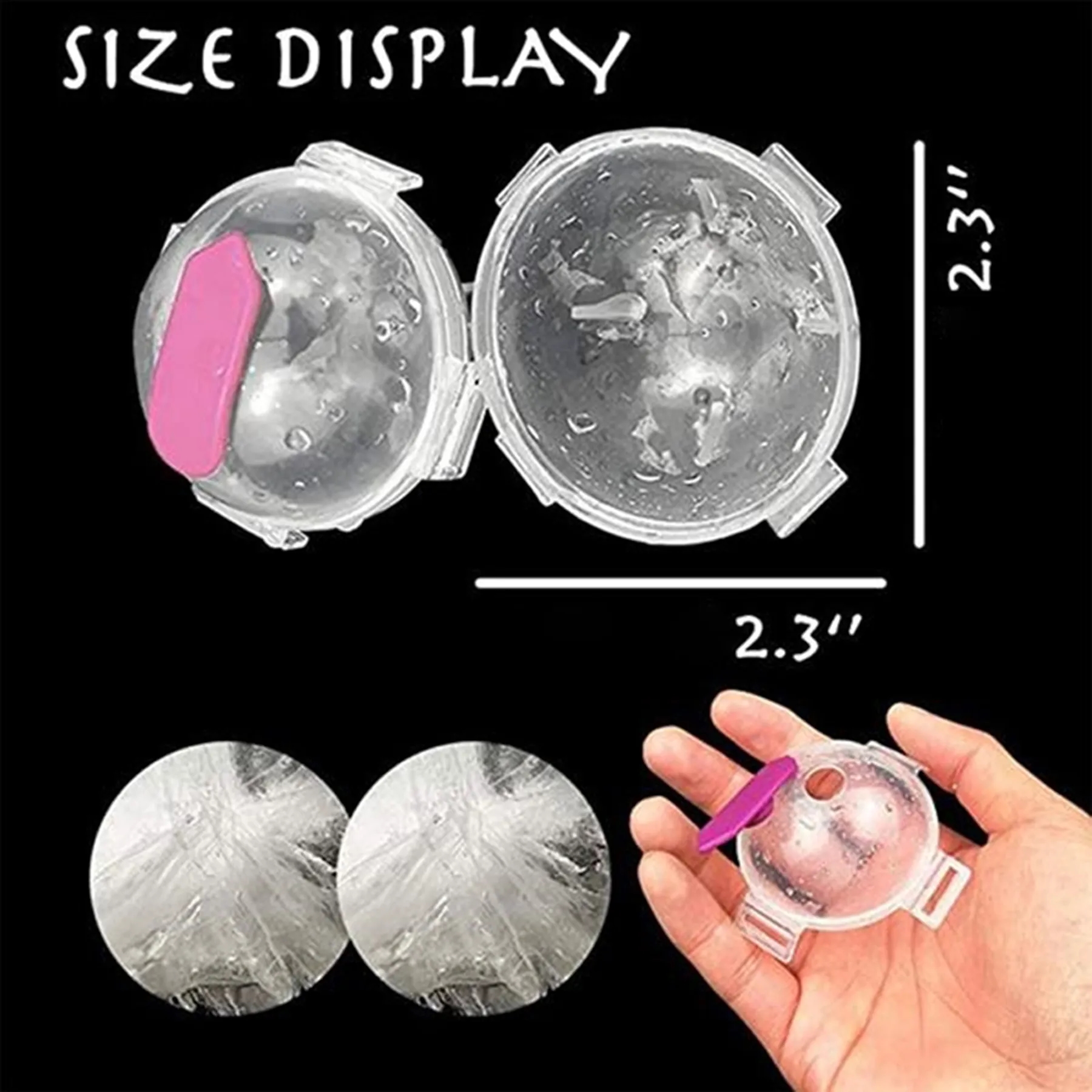 4 Pcs Round Ice Cube Molds 5