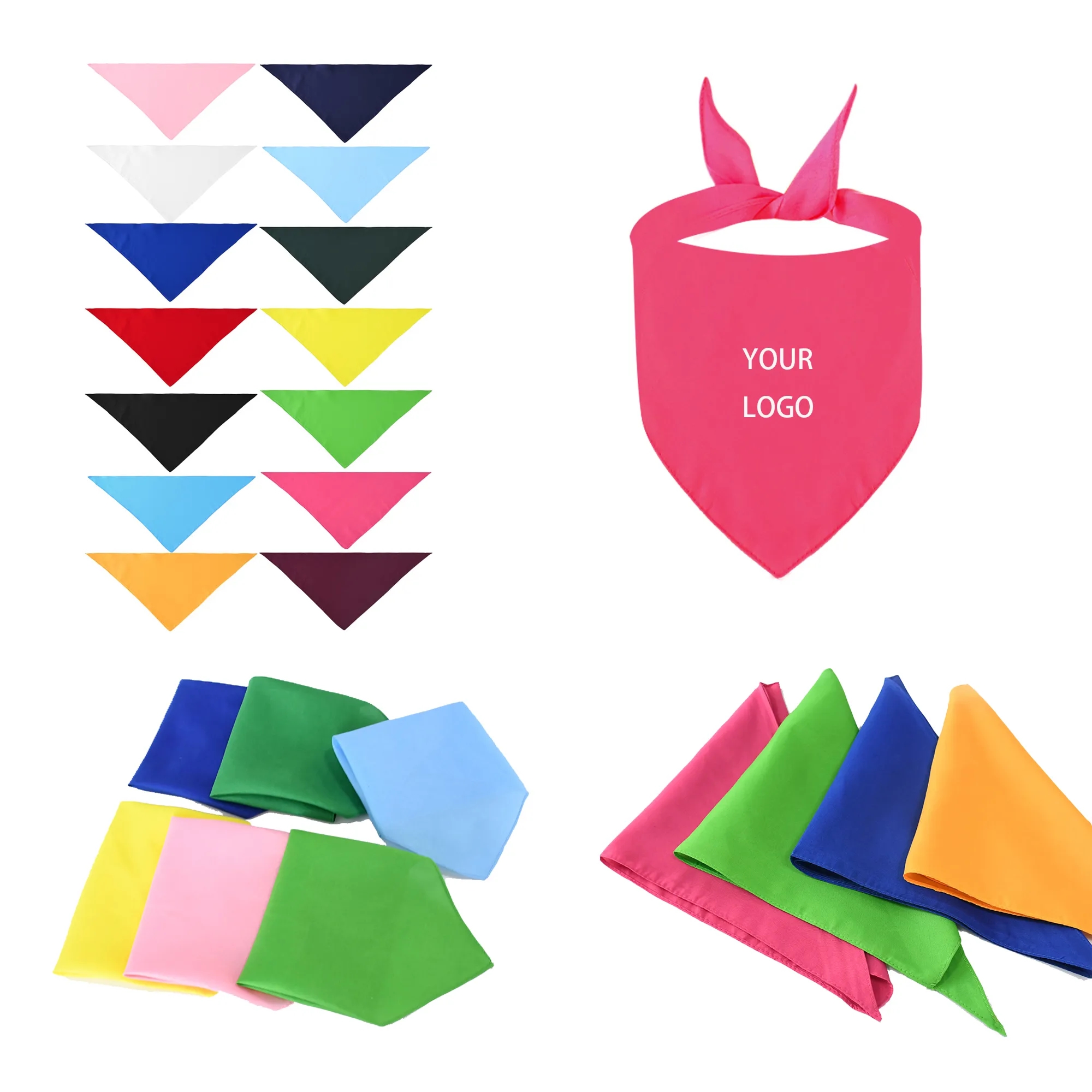 Solid Color Pet Kerchief
