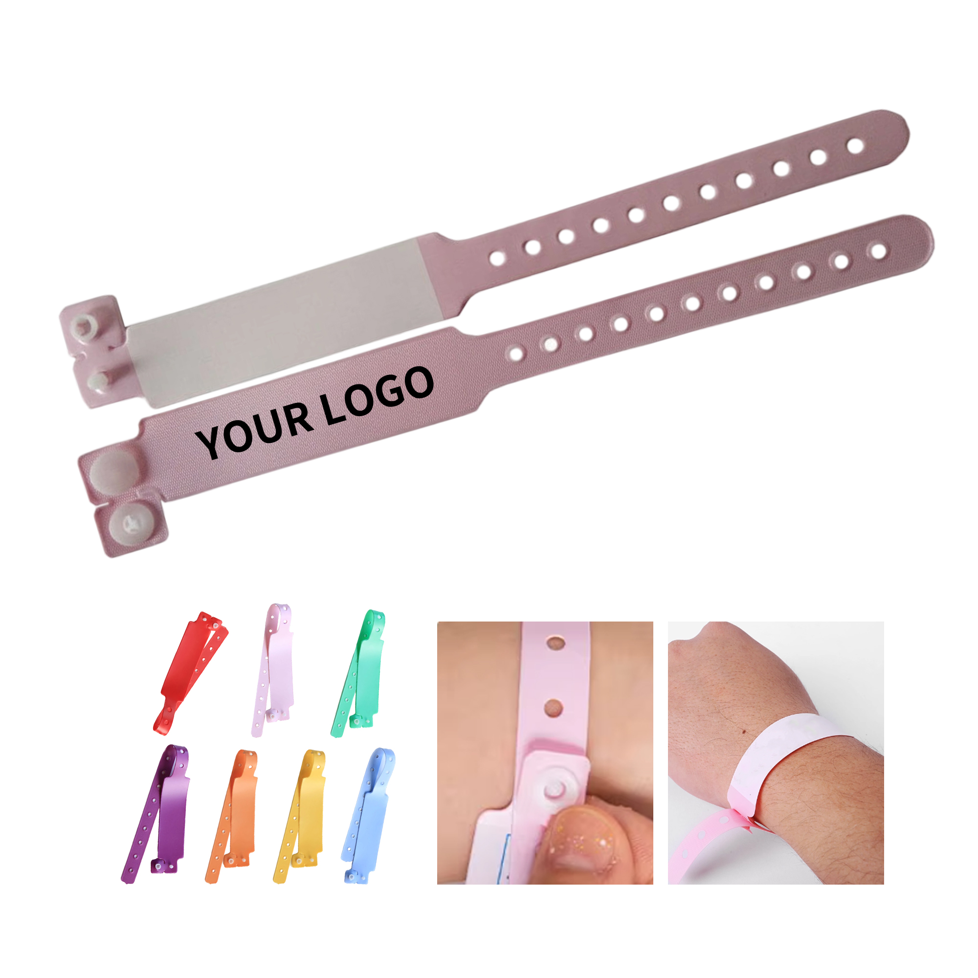 Waterproof Vinyl Identification Wristband 9" x 1" 8