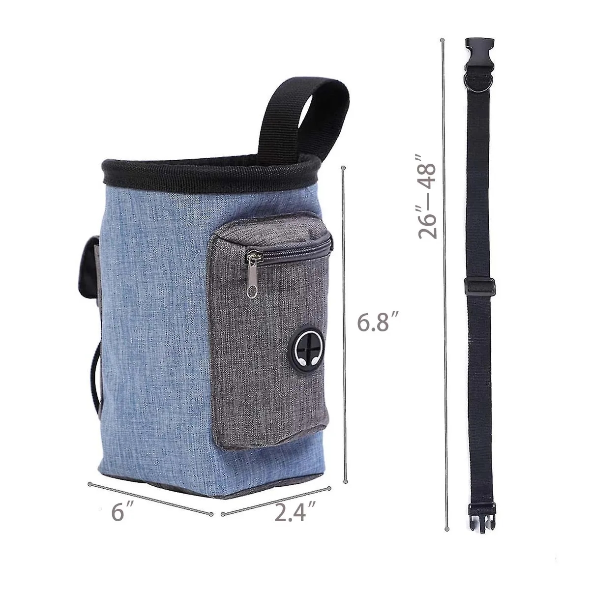 Dog Training Snack Waist Shoulder Pouch Bag 3