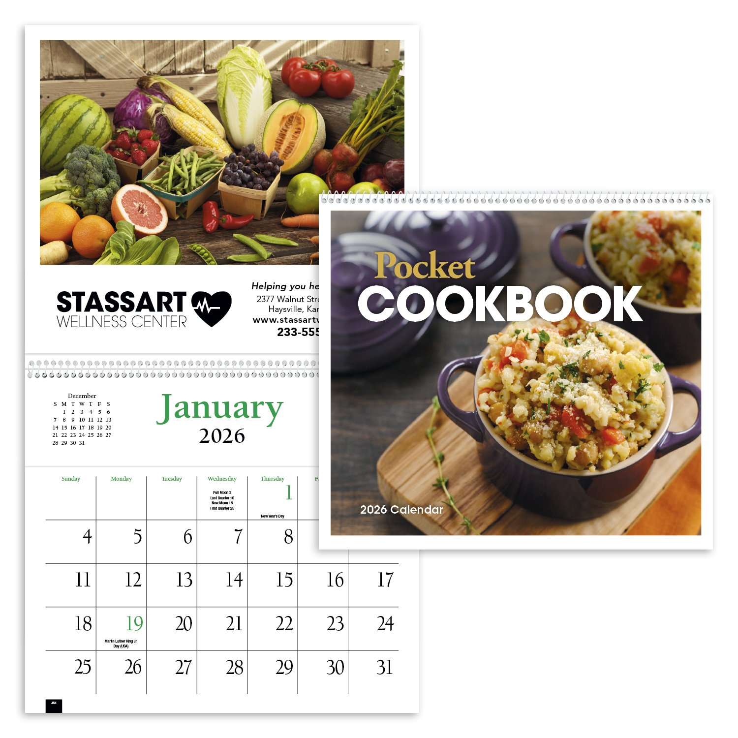 HotLine® Products Pocket Cookbook Calendar 72