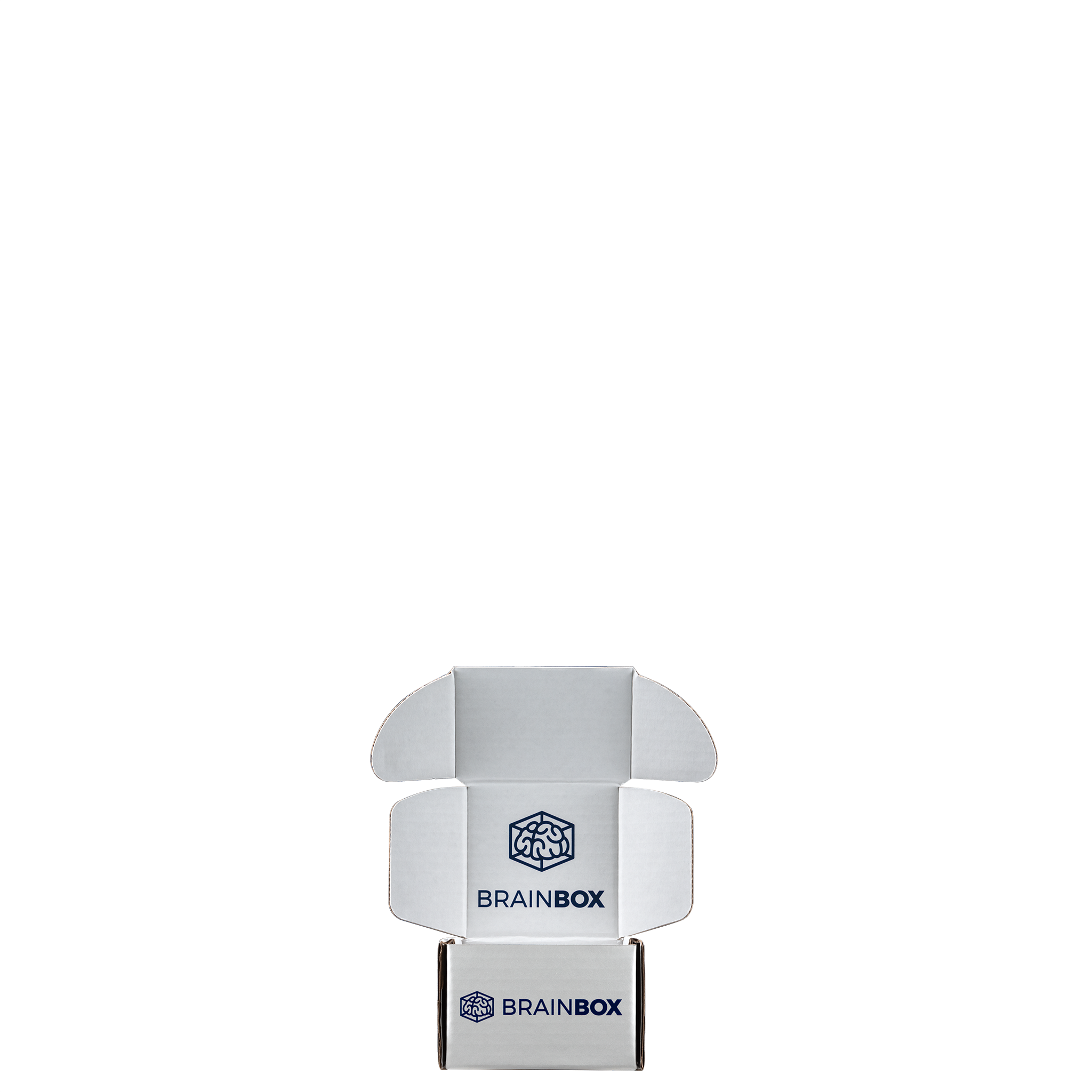 Mailing Box, B-Flute4" x 4" x 3" - White - A - 048 sq in 3